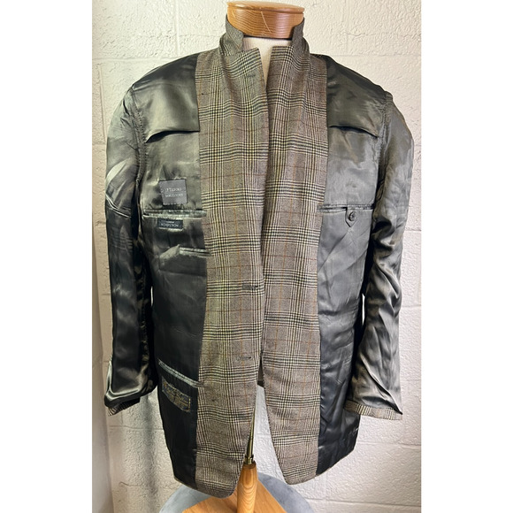 42 R Samelsohn Loro Piana Nordstrom 100% Cashmere Plaid Sport Coat Blazer Jacket - Picture 10 of 11